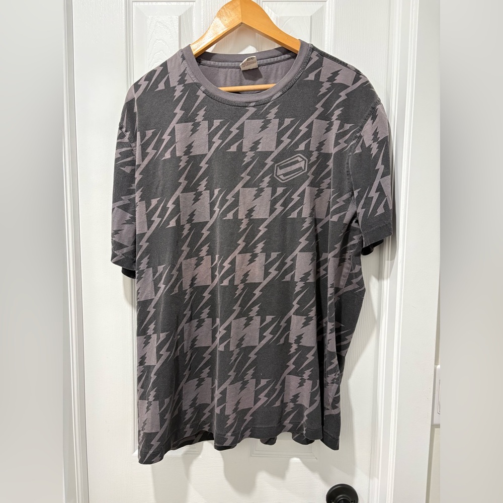 Shift Motocross Gray All Over Print Men's Shirt Size 2XL fits XL/XXL